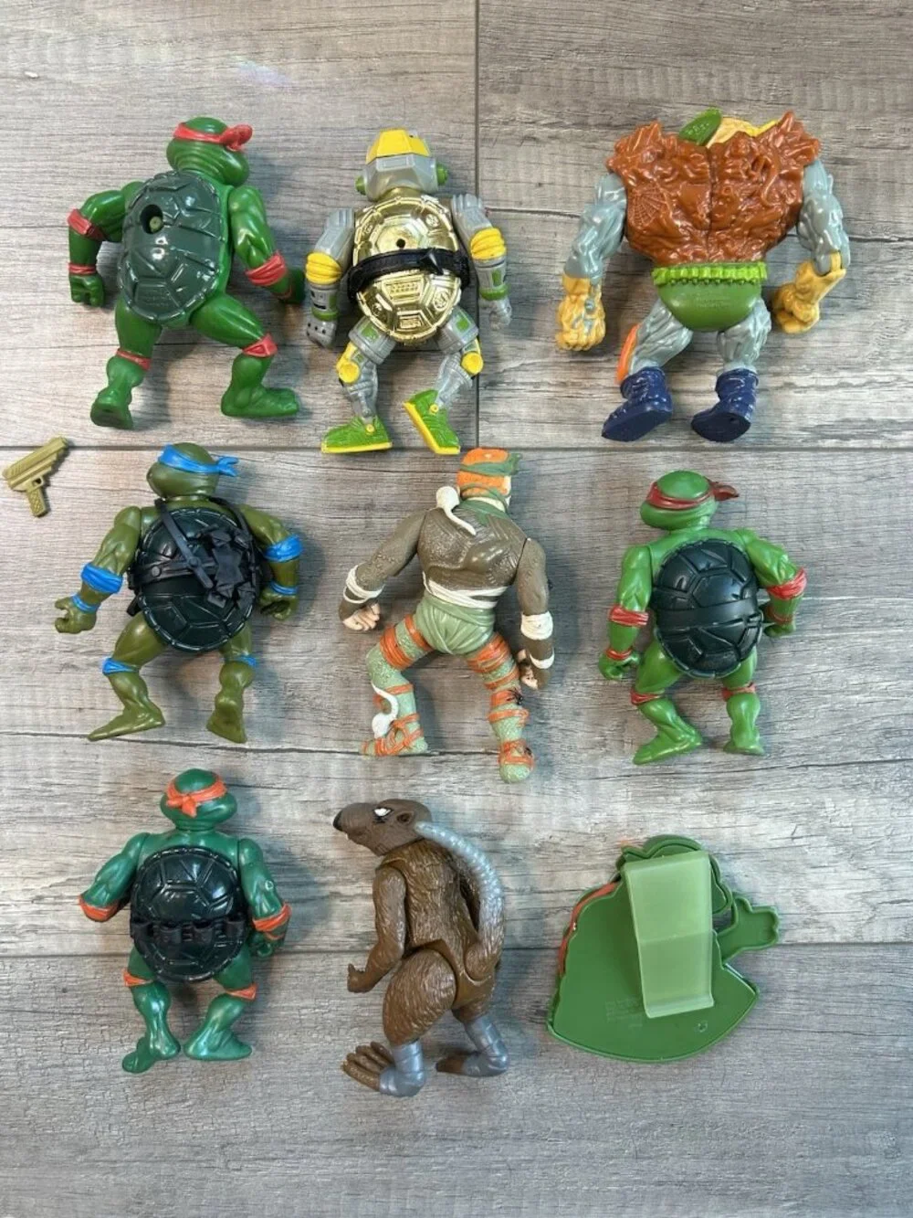 TMNT Teenage Mutant Ninja Turtles Figure Lot w/ Collectors Case Vintage 1988 - Picture 4 of 16